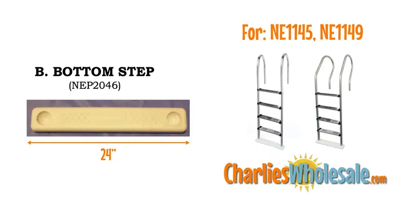 NEP2046 Bottom Step Replacement – 24-Inch, Model AC 22438