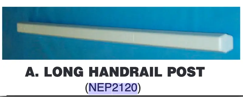 NEP2120 Long Handrail Post Replacement for Outdoor Play Equipment