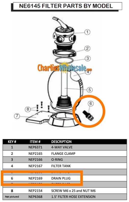 NEP2169 Drain Plug – AC Model 83402 Replacement