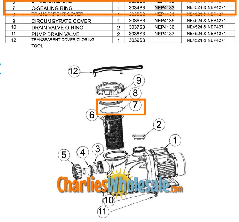 NEP4133 O-Ring Seal Replacement