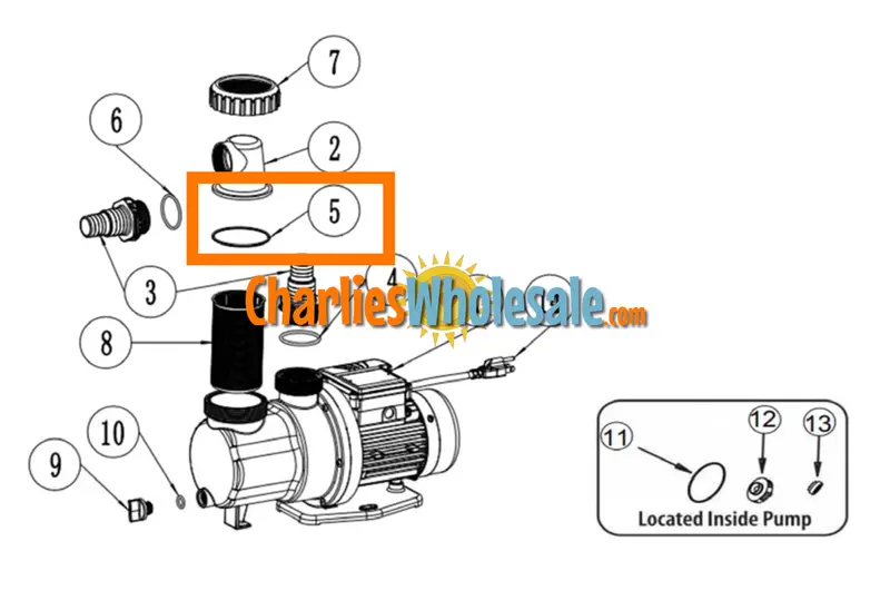 NEP4266 B-Series O-Ring Seal Replacement for Pool Equipment