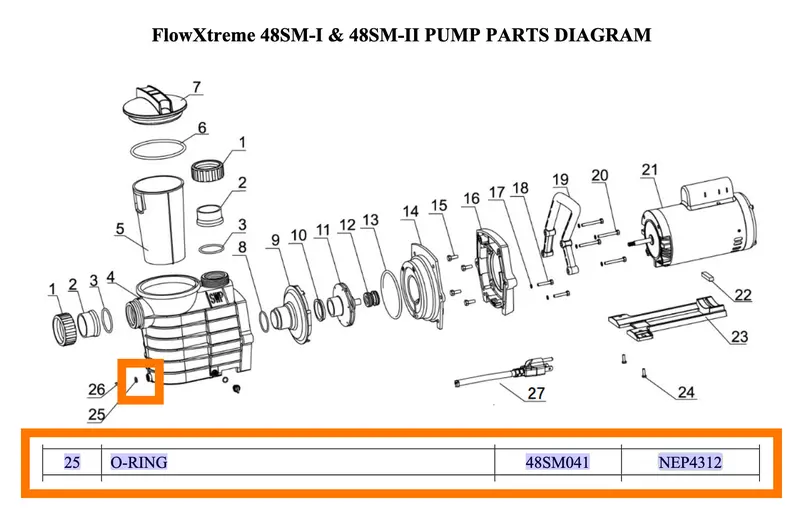 NEP4312 Replacement O-Ring Seal