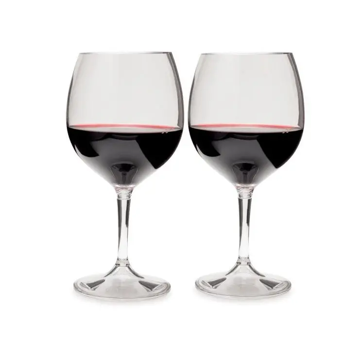 Nesting Red Wine Glasses – Space-Saving 2-Piece Set