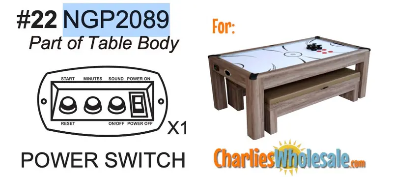 NGP2089 Power Switch Replacement for Recreational Units