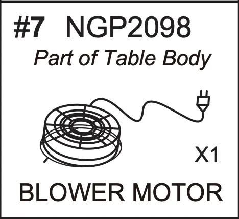 NGP2098 Replacement Blower Motor for Pool Aeration Systems