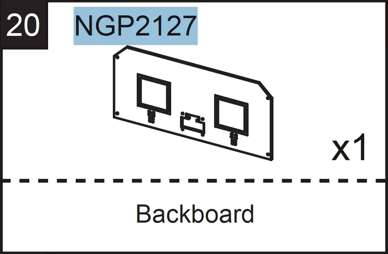 NGP2127 Backboard Replacement for Game Tables