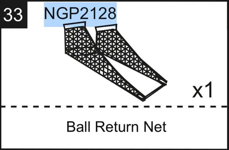 NGP2128 Universal Ball Return Net – Compatible with Multiple Models
