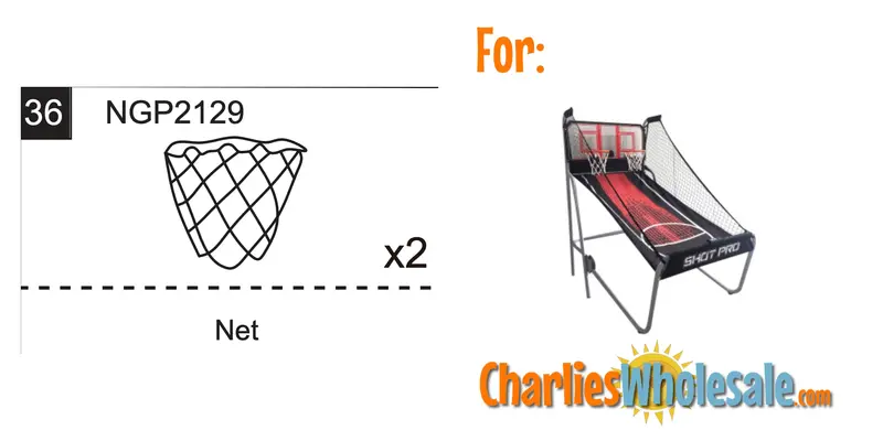 NGP2129 Dual White Basket Net Replacement