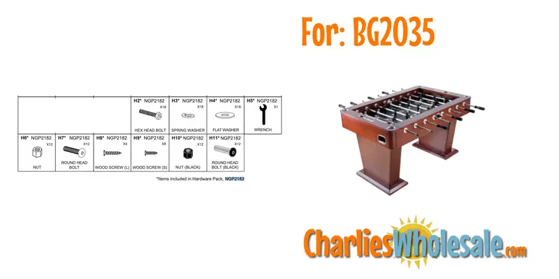 NGP2182 Comprehensive Hardware Pack – All Necessary Fasteners