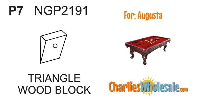NGP2191 Triangle Wood Block – Replacement Pool Component