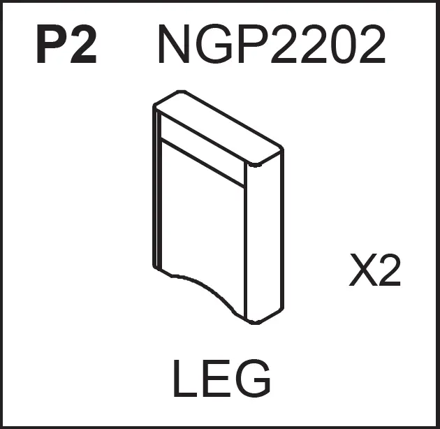 NGP2202 Replacement Leg Set (Pair)