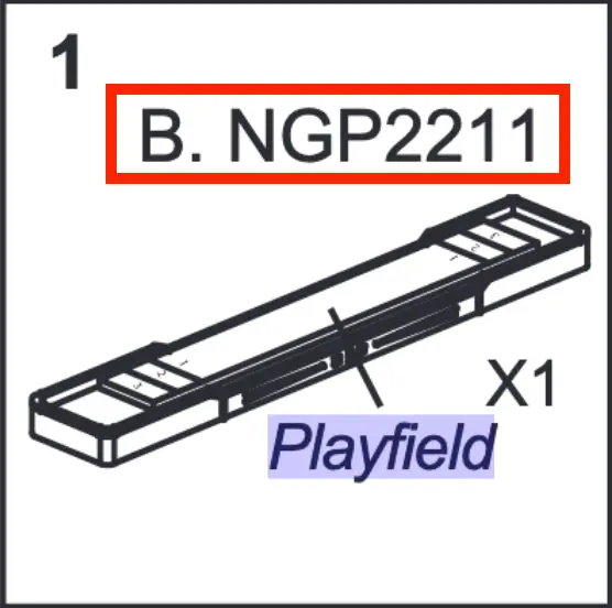 NGP2211 Playfield Replacement Panel for Game Tables