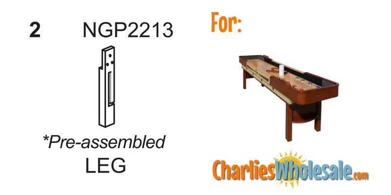 NGP2213 Walnut-Finish Leg Replacement