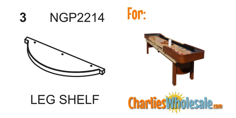 NGP2214 Walnut-Finish Shelf Replacement