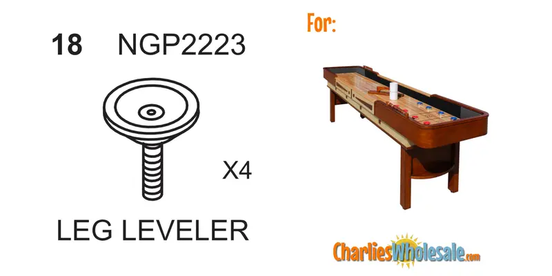NGP2223 Adjustable Leg Leveler Set (4-Pack)