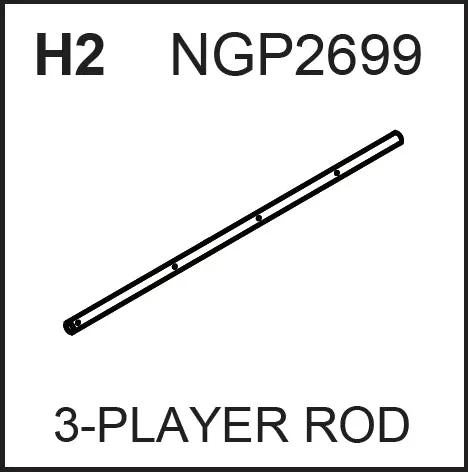NGP2699 Replacement 3-Player Control Rod