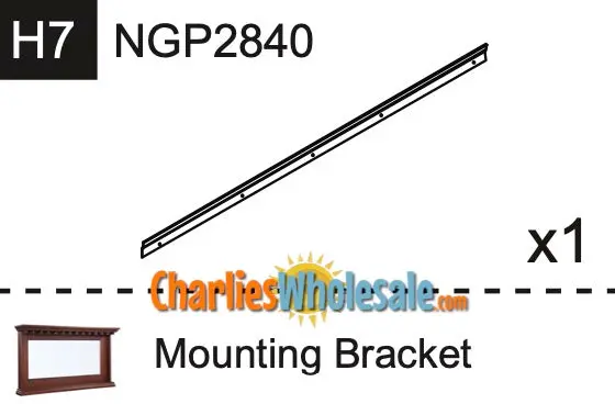 NGP2840 Mounting Bracket Replacement for Sauna & Pool Equipment