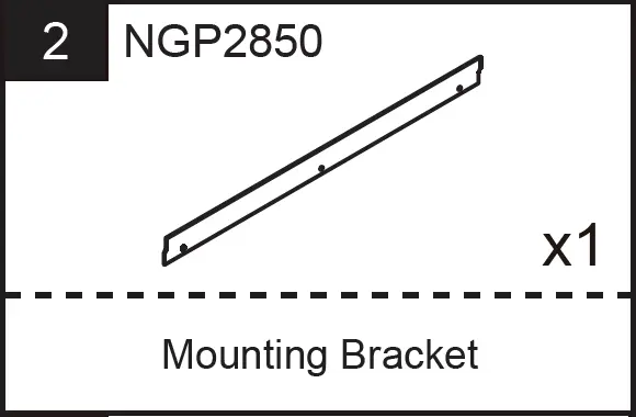 NGP2850 Mounting Bracket Replacement for Secure Equipment Attachment