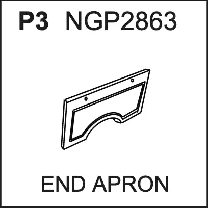 NGP2863 Replacement End Apron Assembly