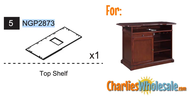 NGP2873 Upper Shelf Replacement Panel