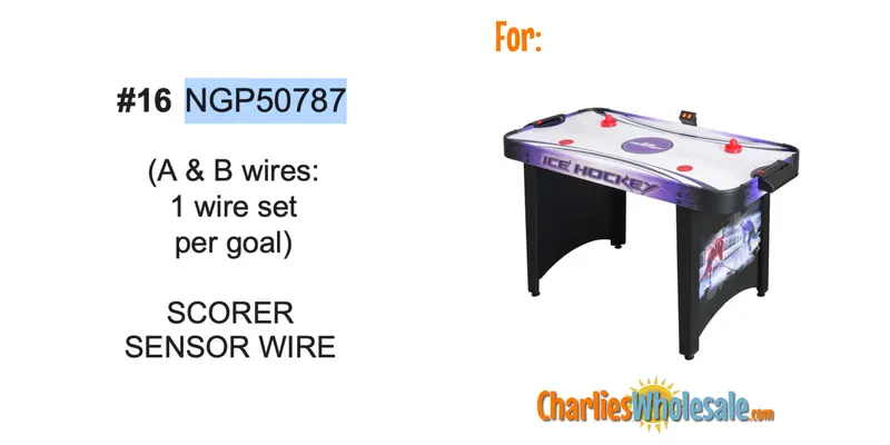 NGP50787 Dual-Goal Scorer Sensor Wire Replacement
