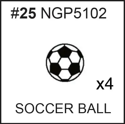 NGP5102 Soccer Ball Set – 4-Pack Replacement for Foosball or Training Tables