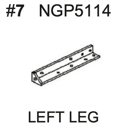 NGP5114 Left Leg Replacement for Game Tables