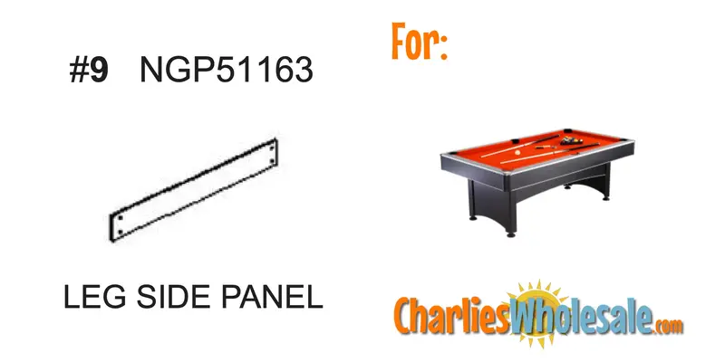 NGP51163 Leg Side Panel for Table Frame Assembly