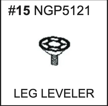 NGP5121 Adjustable Leg Leveler – Sturdy Table Base Component