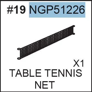 NGP51226 Replacement Net for Air Hockey or Shuffleboard Tables
