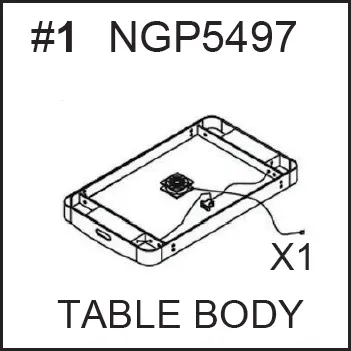 NGP5497 Replacement Table Body Frame