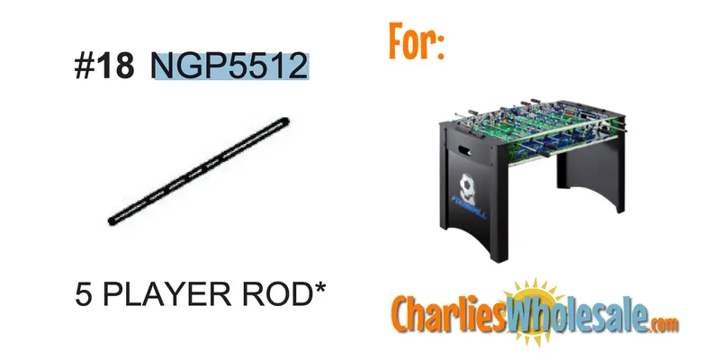 NGP5512 Five-Rod Player Assembly Replacement