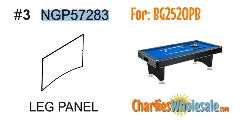 NGP57283 Leg Panel – Structural Replacement Component