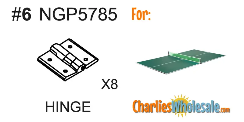 NGP5785 Hinge Replacement Kit (8-Piece Set)