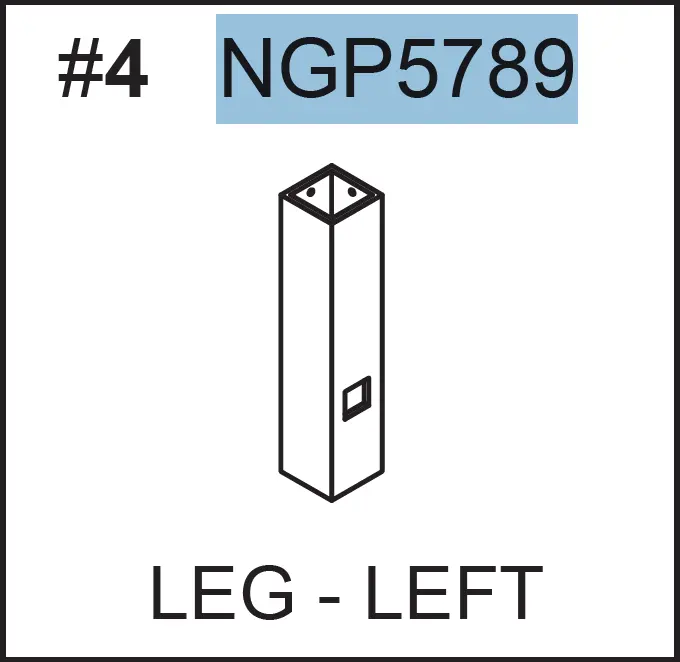 NGP5789 Left-Side Leg Assembly – Balanced Structural Pair