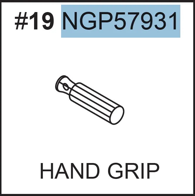 NGP57931 Solid Wood Handle Grip – Comfort-Fit Replacement