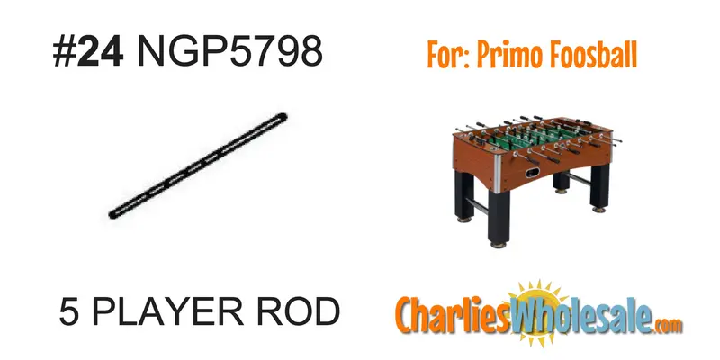 NGP5798 Five-Player Rod Replacement for Table Games