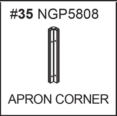 NGP5808 Apron Corner Bracket – Reinforced Joint Connector