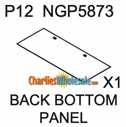 NGP5873 Back Bottom Panel Replacement
