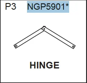 NGP5901 Hinge Replacement Part