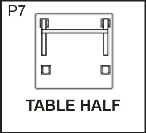 NGP5905 Folding Table Half – Durable Replacement Component