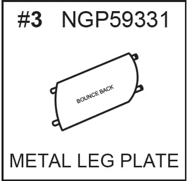 NGP59331 Metal Leg Plate – Version 2 Replacement