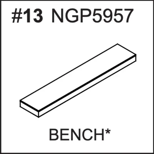NGP5957 Replacement Bench for Indoor Recreation Tables