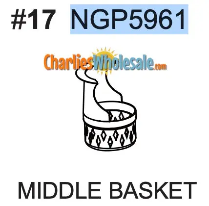 NGP5961 Center Basket Replacement for Indoor Saunas