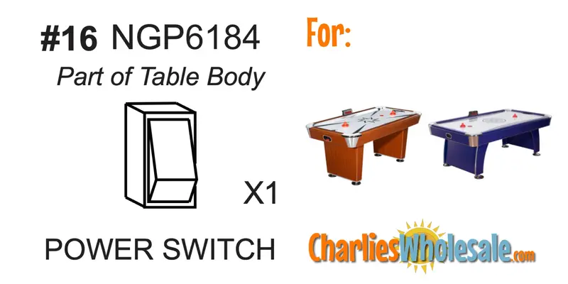 NGP6184 Power Switch Replacement Component