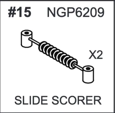 NGP6209 Slide Scorer – Dual-Unit Score Display for Game Tables