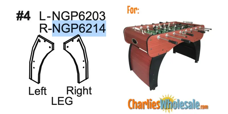 NGP6214 Right-Side Leg Replacement Component