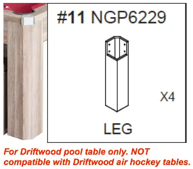 NGP6229 Replacement Leg Kit (4 pcs)