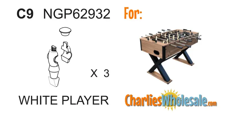 NGP62932 White Player Figures – Set of Three