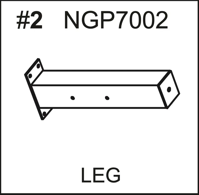 NGP7002 Universal Leg Replacement for Multi-Game Tables